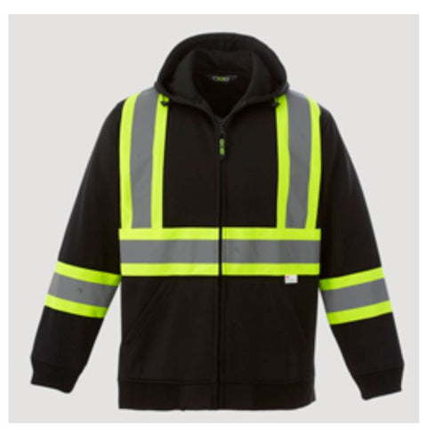 Hi-Vis Hooded Sweatshirt (Fullzip)