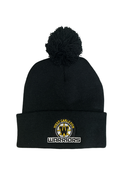 Warriors Two Toned Pom Tuque grey/black