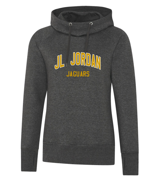 JL Jordan Ladies Funnel neck Hoodie