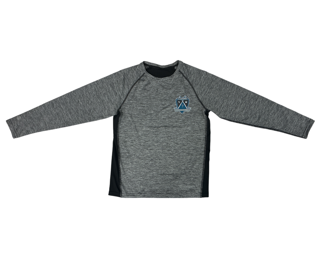 MTK Cool Core Performance Long Sleeve Shirt heather grey/black