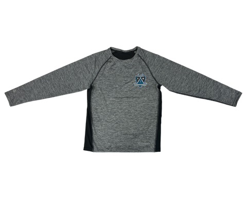 MTK Cool Core Performance Long Sleeve Shirt heather grey/black
