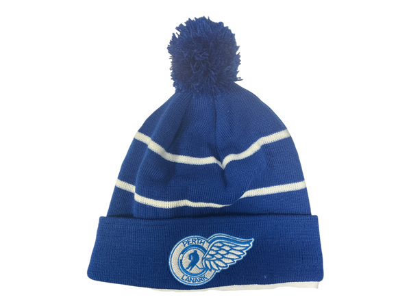 Perth Lanark Striped Pom Toque