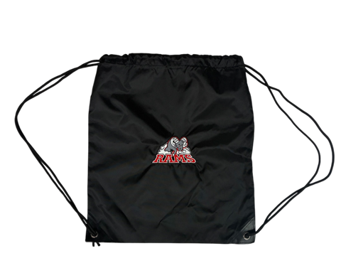 Rams Competitive Crested Cinch Bag red
