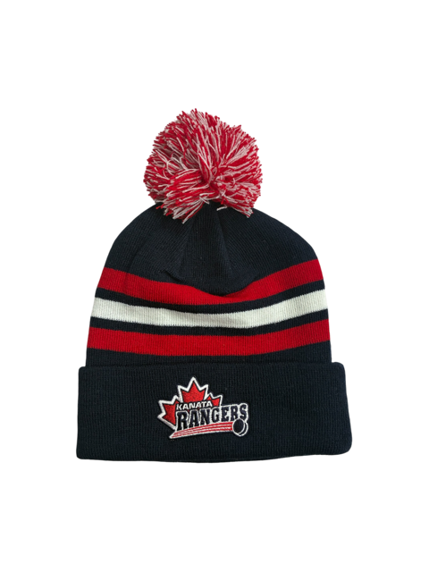 Rangers Navy/Red/White Stripe Tuque