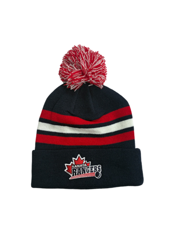 Rangers Navy/Red/White Stripe Tuque