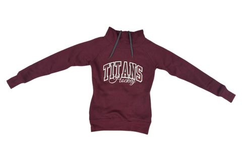 Titans Ladies Funnel Neck black heather