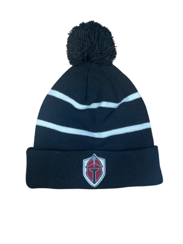 Titans Striped Pom Pom Toque