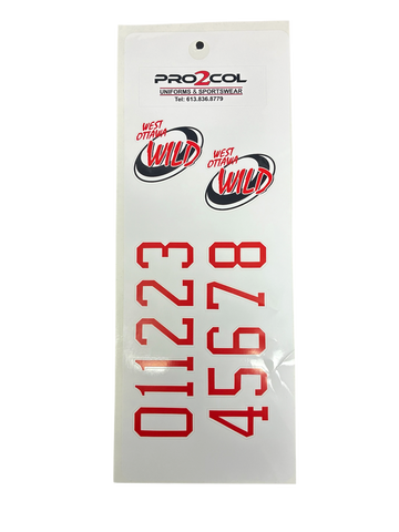 West Ottawa Wild Helmet Decal Kit