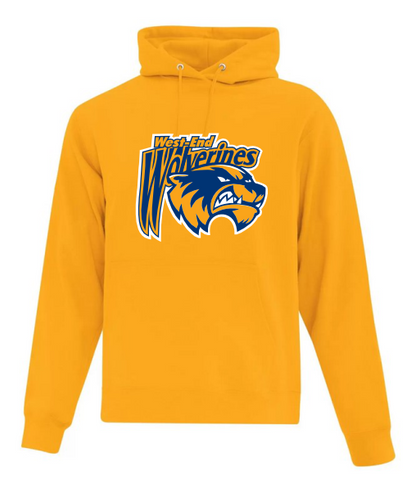 West End Wolverines Hoodie w large logo