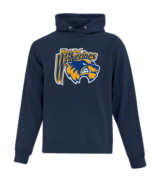 West End Wolverines Hoodie w large logo