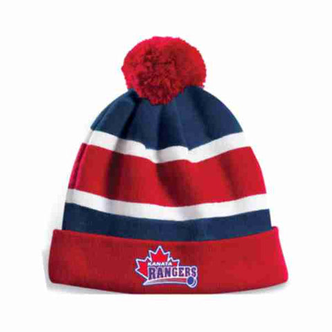 Rangers Striped Pom Toque