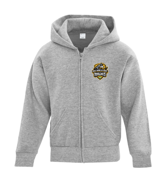 Holy Name of Mary Zip Up Sweater with Left Chest Logo – Pro2Col