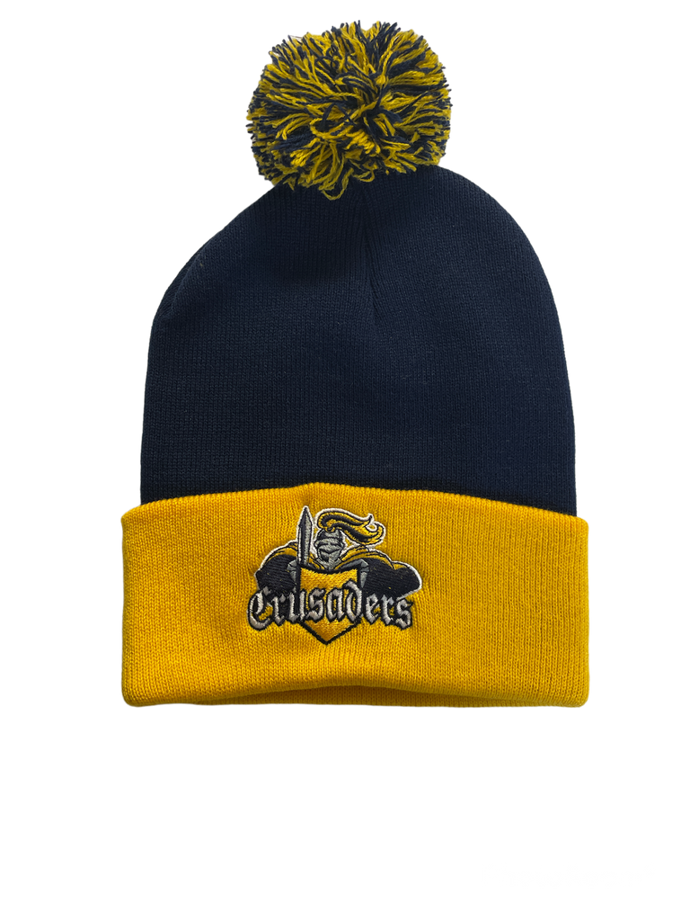 Crusaders Two Toned Pom Tuque