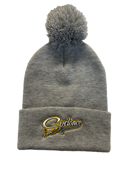 Cyclones Two Toned Pom Tuque