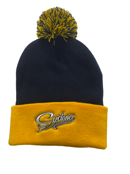 Cyclones Two Toned Pom Tuque